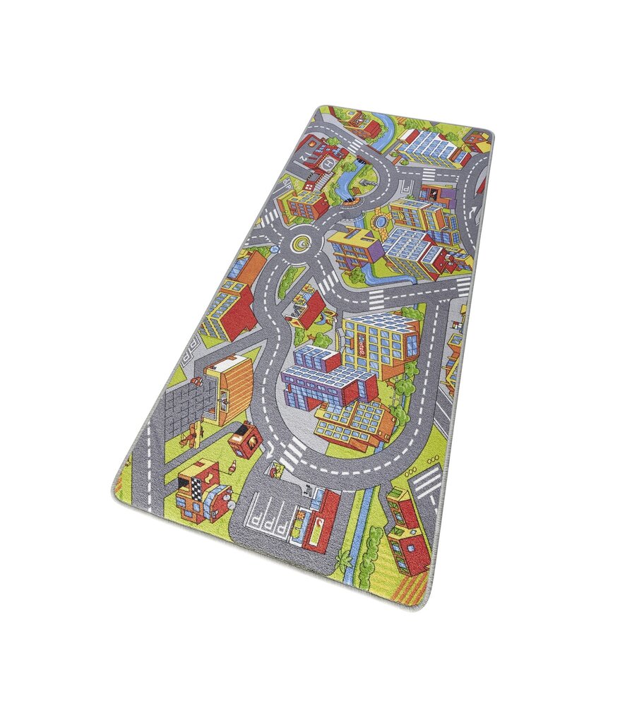 Speelkleed - Stad Grijs/Kleurrijk Speelkleed - Stad Grijs/Kleurrijk