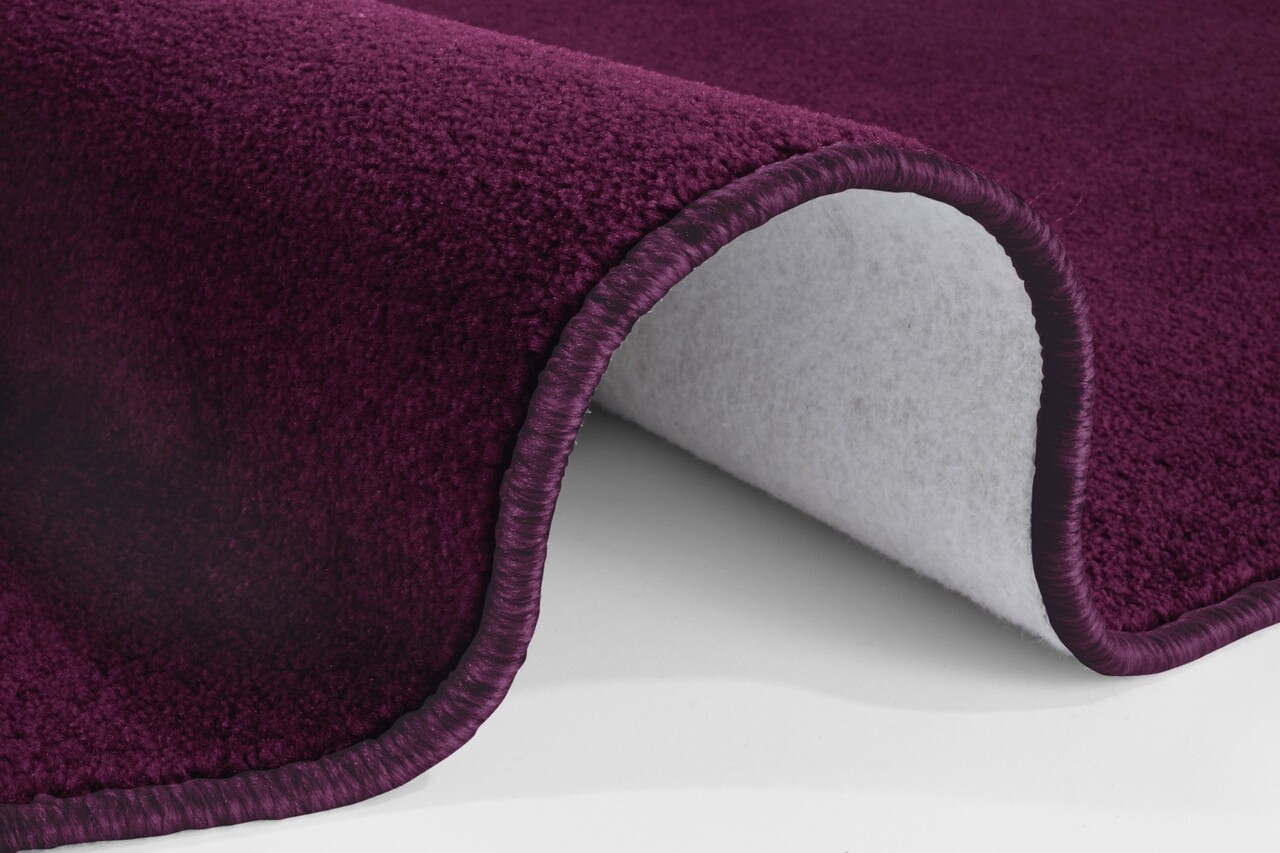 Rond effen vloerkleed - Nasty Donkerpaars Rond effen vloerkleed - Nasty Donkerpaars