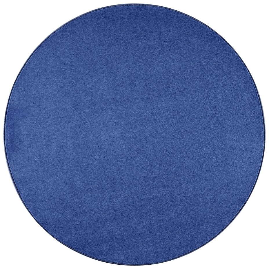 Rond effen vloerkleed - Nasty Blauw Rond effen vloerkleed - Nasty Blauw