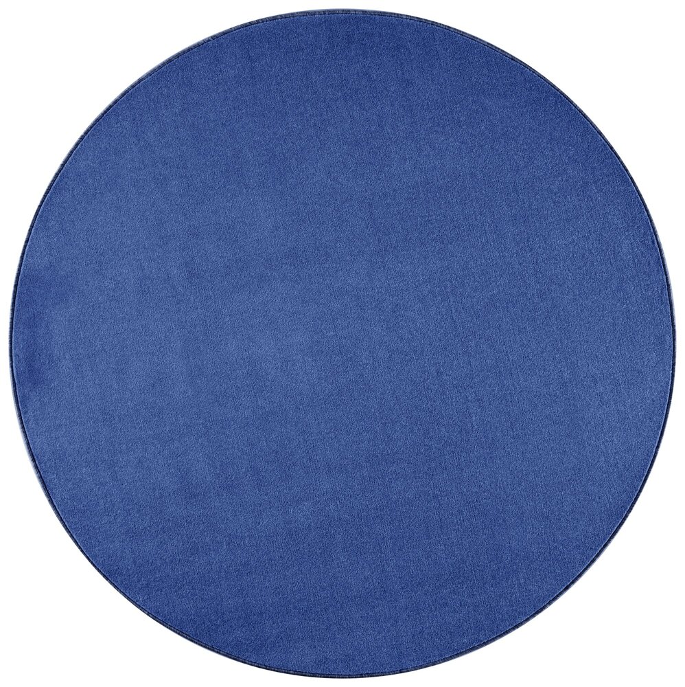 Rond effen vloerkleed - Nasty Blauw Rond effen vloerkleed - Nasty Blauw