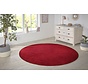 Rond effen vloerkleed - Nasty Rood