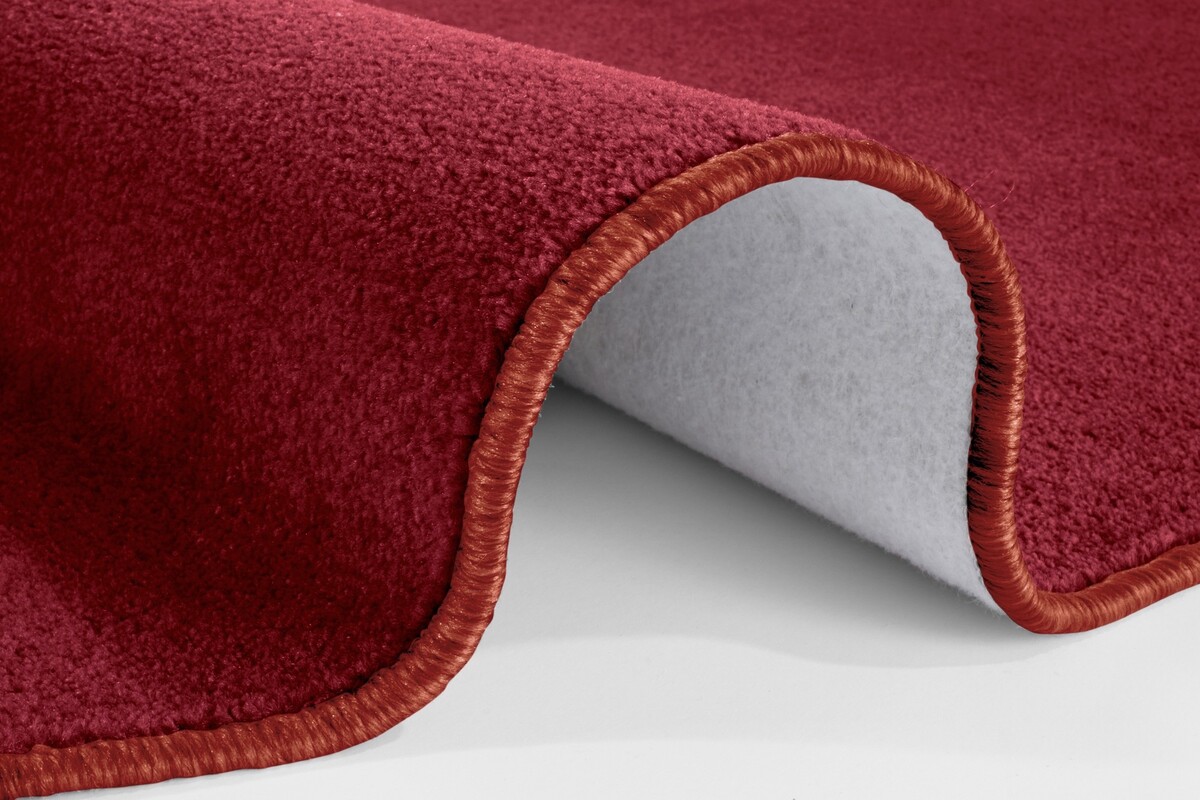 Rond effen vloerkleed - Nasty Rood