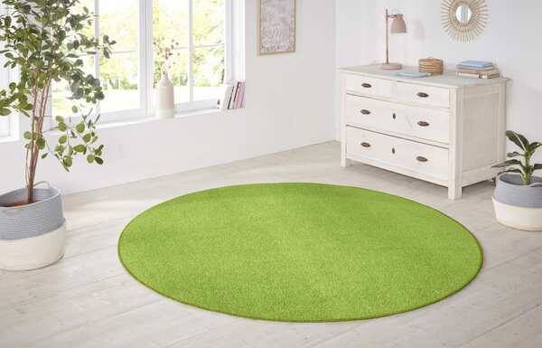 Rond effen vloerkleed - Nasty Groen
