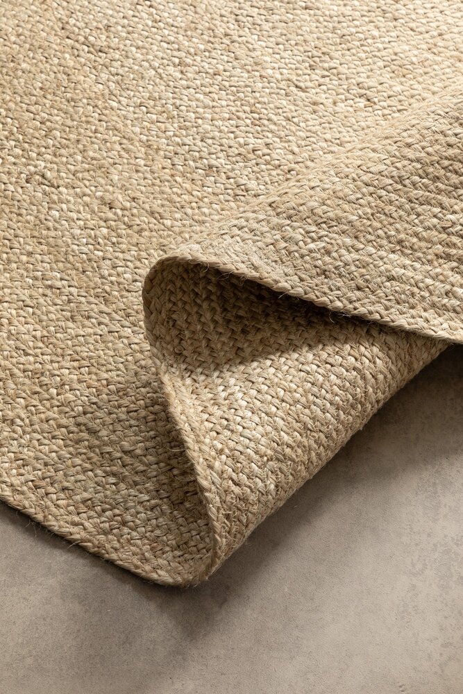 Jute vloerkleed - Rangpur Rond Crème Jute vloerkleed - Rangpur Rond Crème