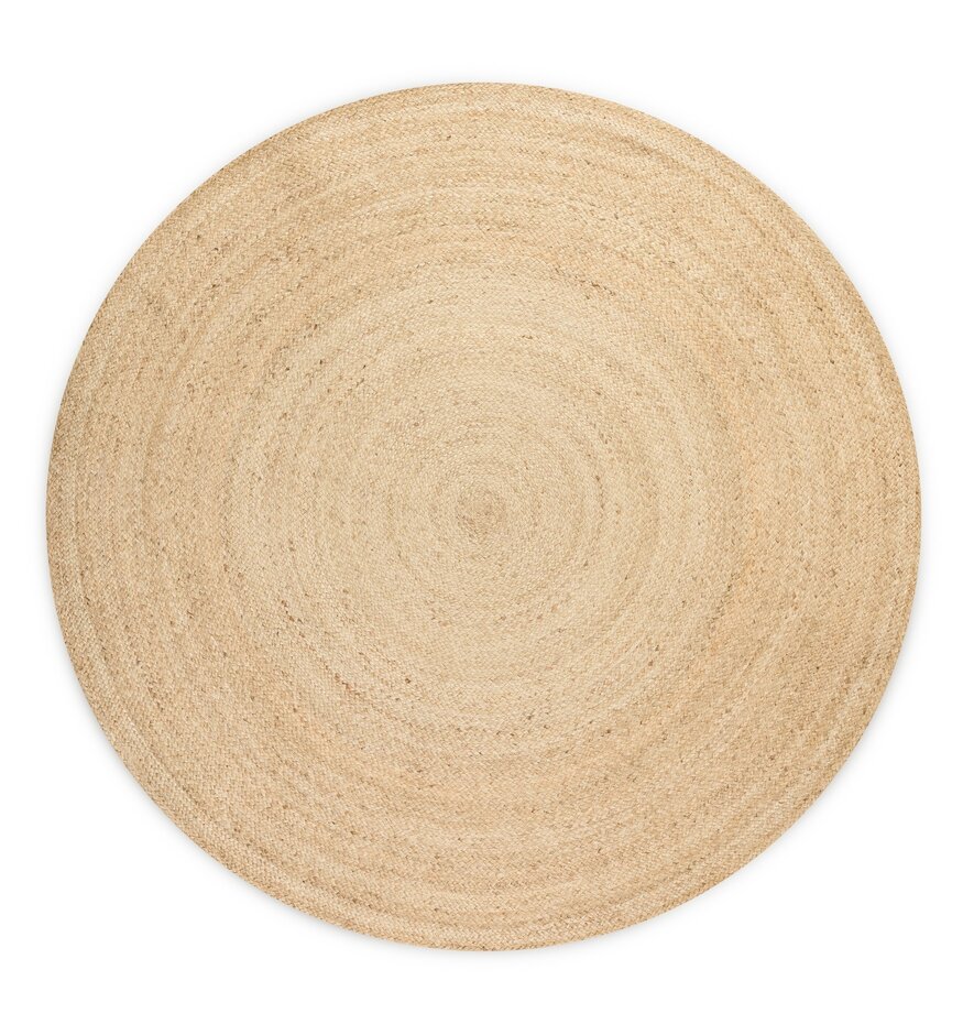Jute vloerkleed - Rangpur Rond Crème Jute vloerkleed - Rangpur Rond Crème