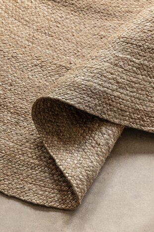 Jute vloerkleed - Rangpur Rond Taupe
