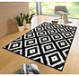Geometrisch vloerkleed - Diamond Zwart/Wit