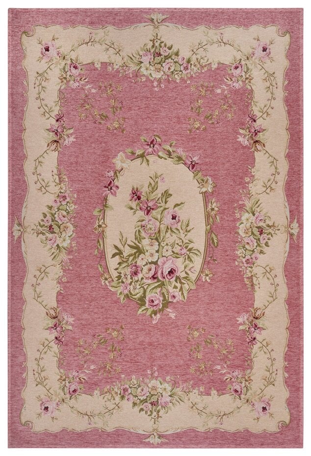 Bloemen vloerkleed - Asmaa Vintage Roze