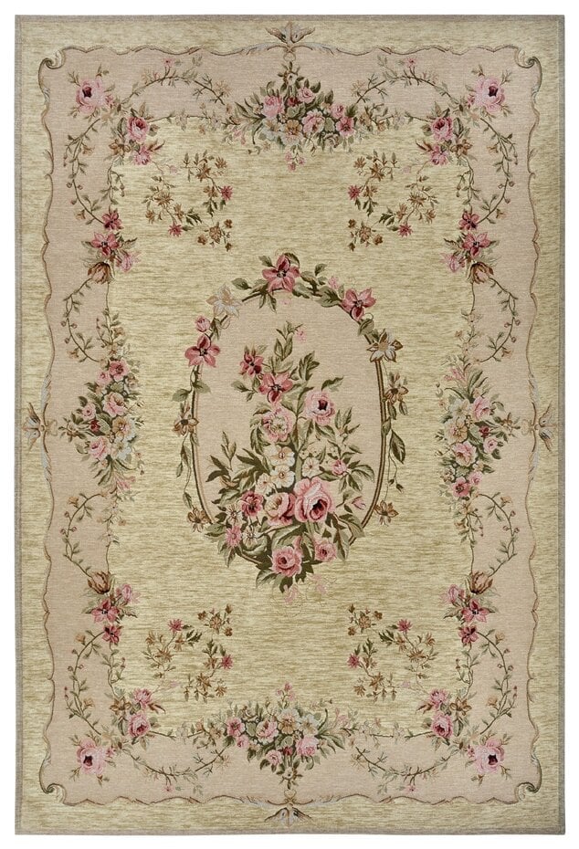 Bloemen vloerkleed - Asmaa Vintage Beige/Crème
