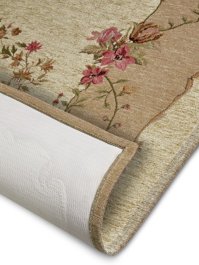 Bloemen vloerkleed - Asmaa Vintage Beige/Crème