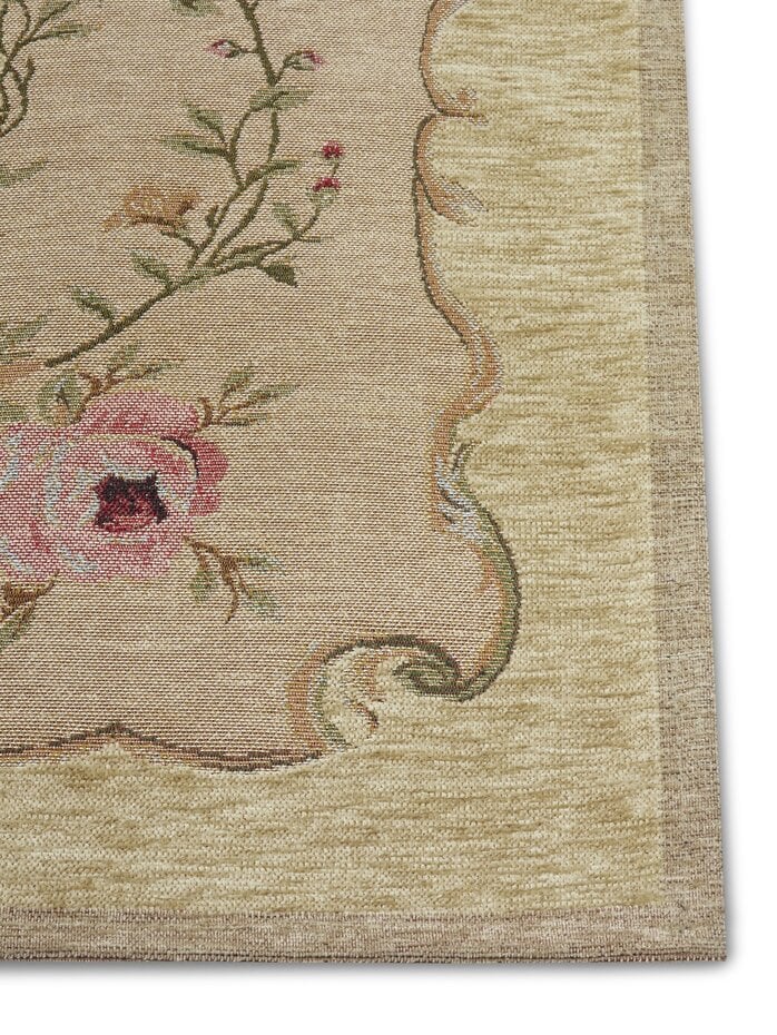 Bloemen vloerkleed - Asmaa Vintage Beige/Crème