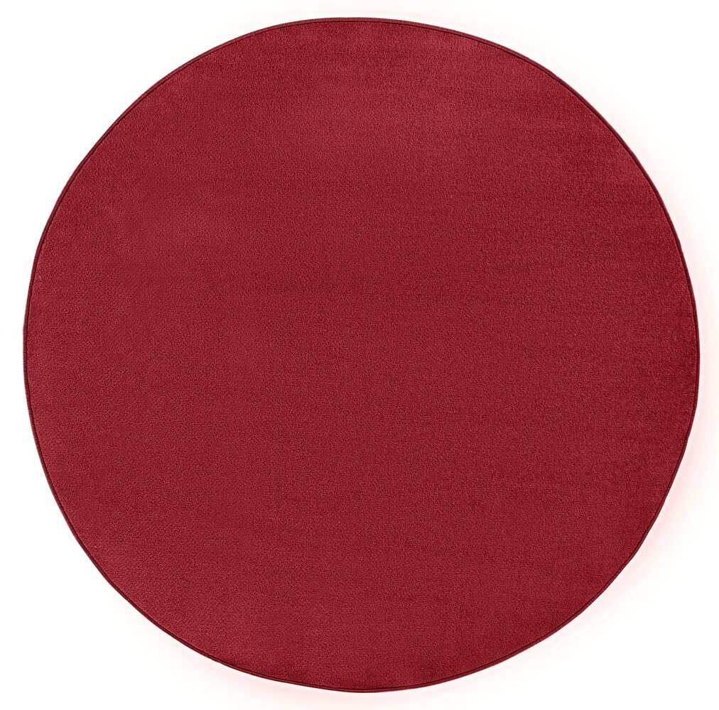 Rond effen vloerkleed - Fancy Rood