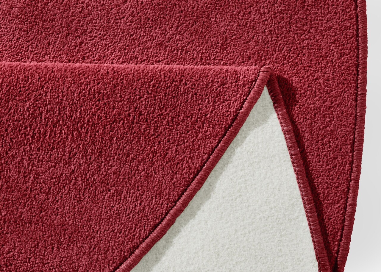Rond effen vloerkleed - Fancy Rood