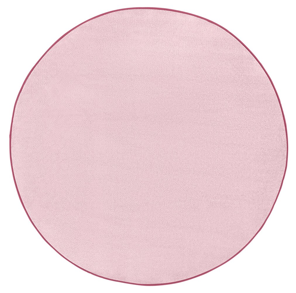 Rond effen vloerkleed - Fancy Lichtroze