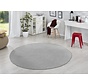 Rond effen vloerkleed - Fancy Grijs