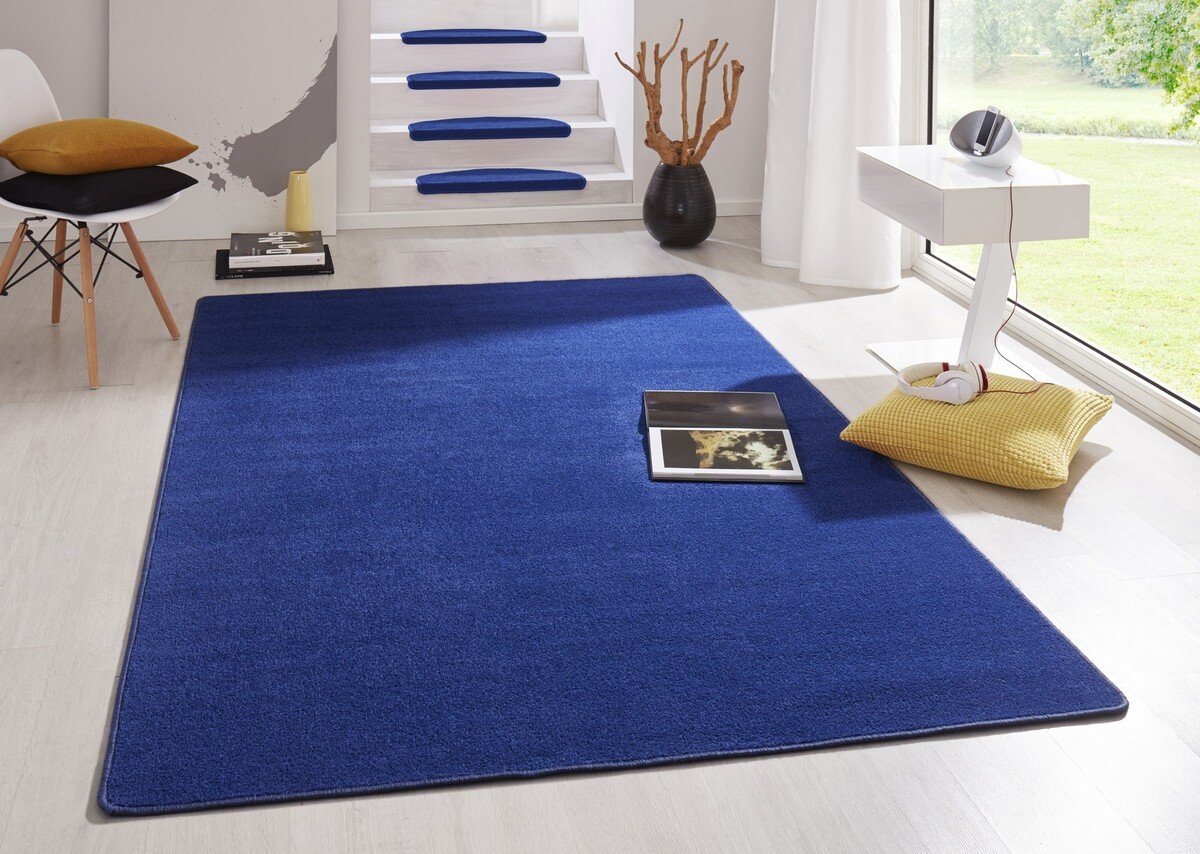 Effen vloerkleed - Fancy Blauw