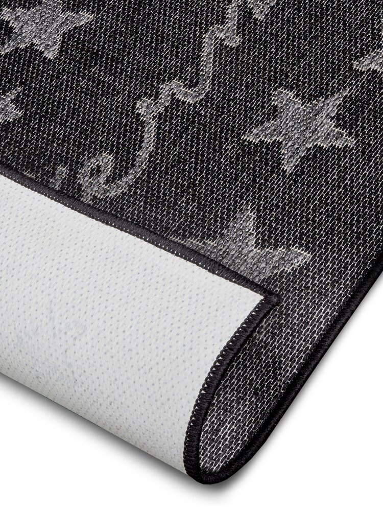 Keukenloper - Sterren Zwart