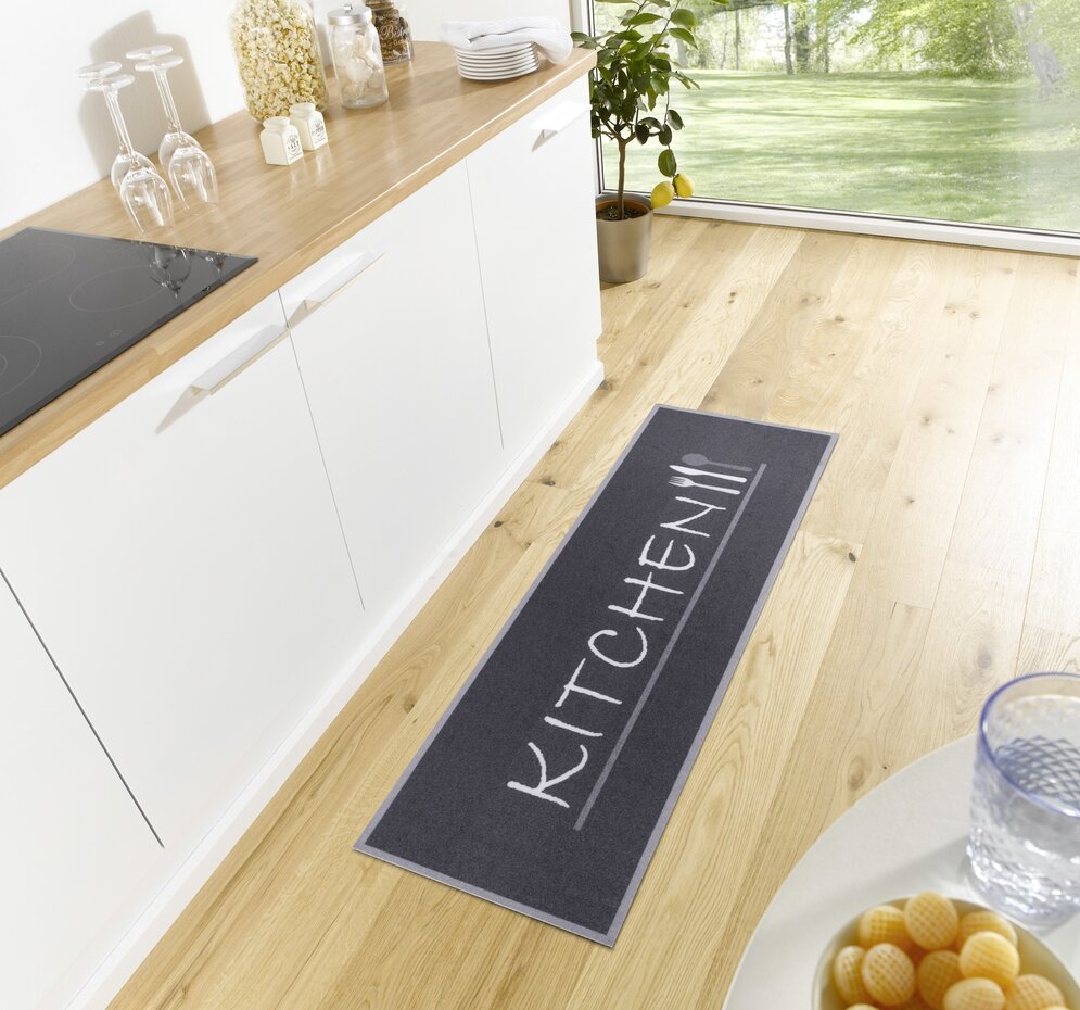 Keukenloper - Kitchen Zwart/Wit Keukenloper - Kitchen Zwart/Wit
