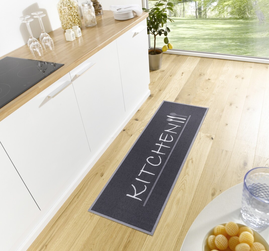 Keukenloper - Kitchen Zwart/Wit Keukenloper - Kitchen Zwart/Wit