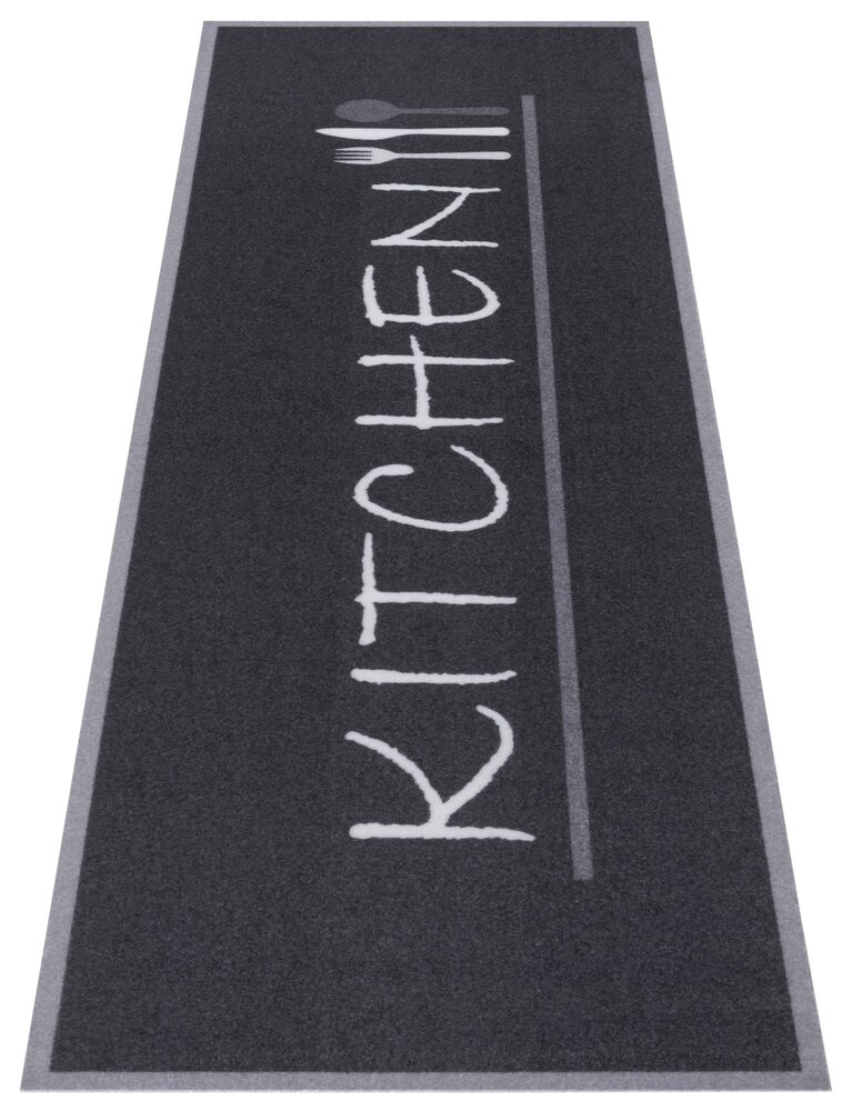 Keukenloper - Kitchen Zwart/Wit Keukenloper - Kitchen Zwart/Wit