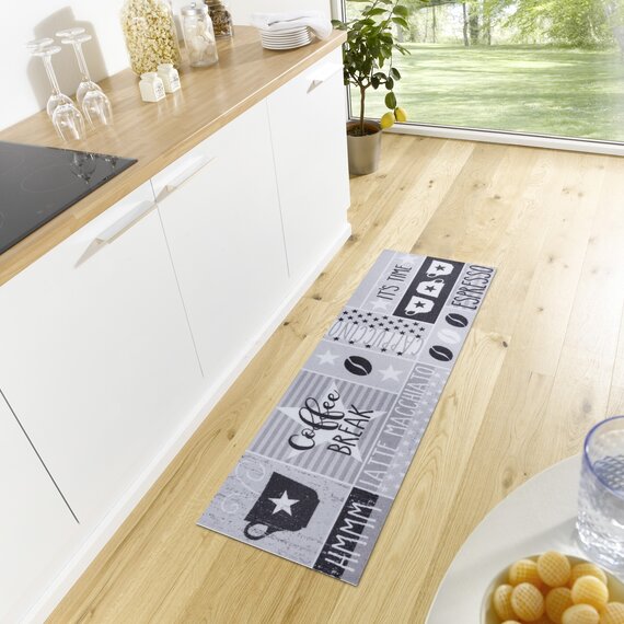 ANRO Keukentapijt, keukenloper, tapijt, loper, keuken, wasbaar, antislip, pub, afwasbaar, 100 x 52 cm