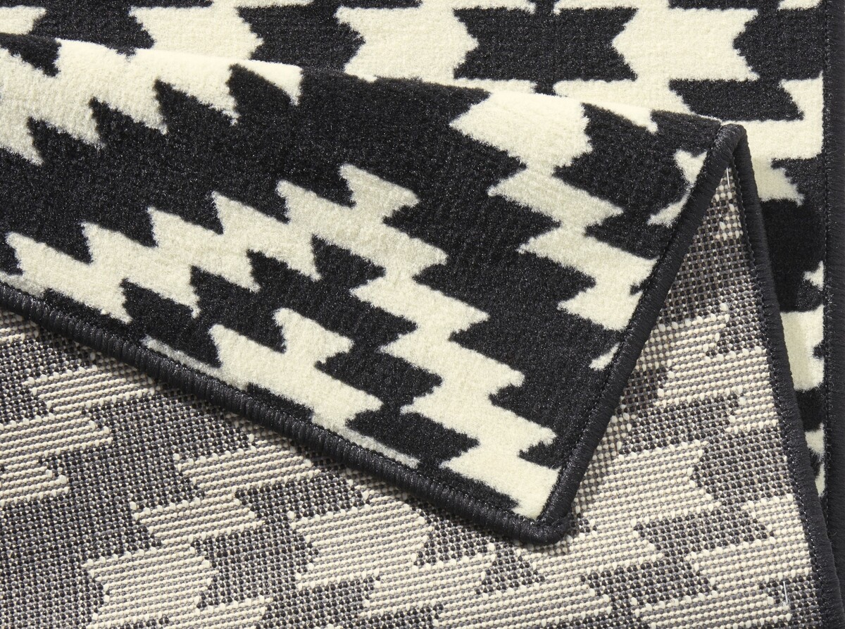 Moderne loper - Nordic Zwart/Wit Moderne loper - Nordic Zwart/Wit