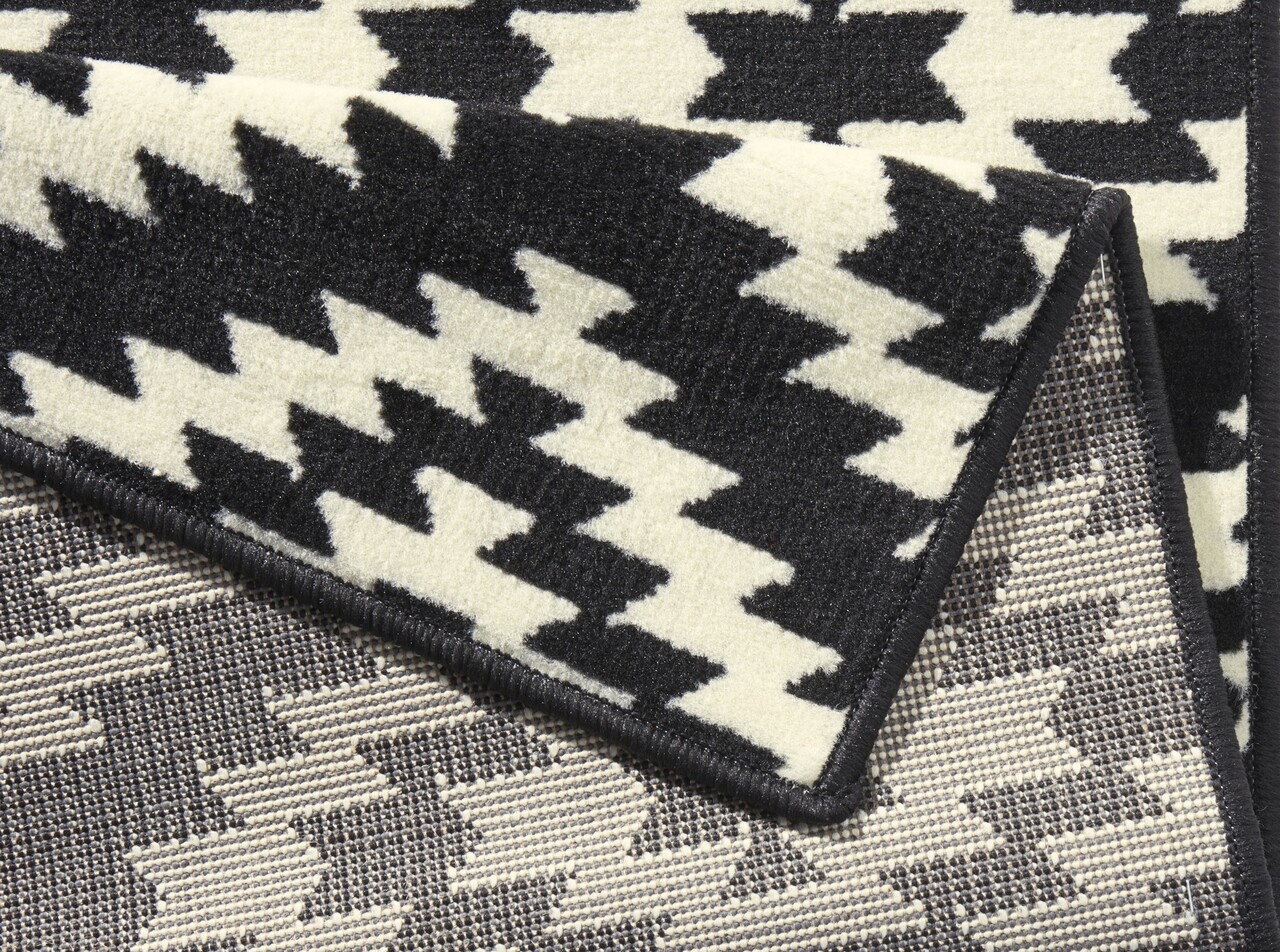 Moderne loper - Nordic Zwart/Wit Moderne loper - Nordic Zwart/Wit