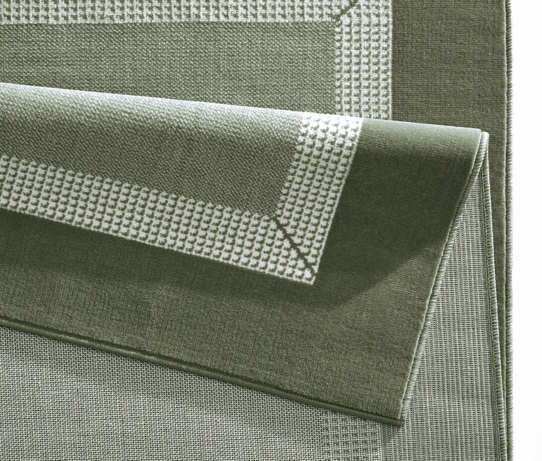 Laagpolig vloerkleed - Band Groen