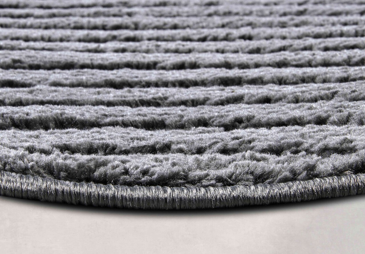 Rond Japandi vloerkleed - Panglao Antraciet