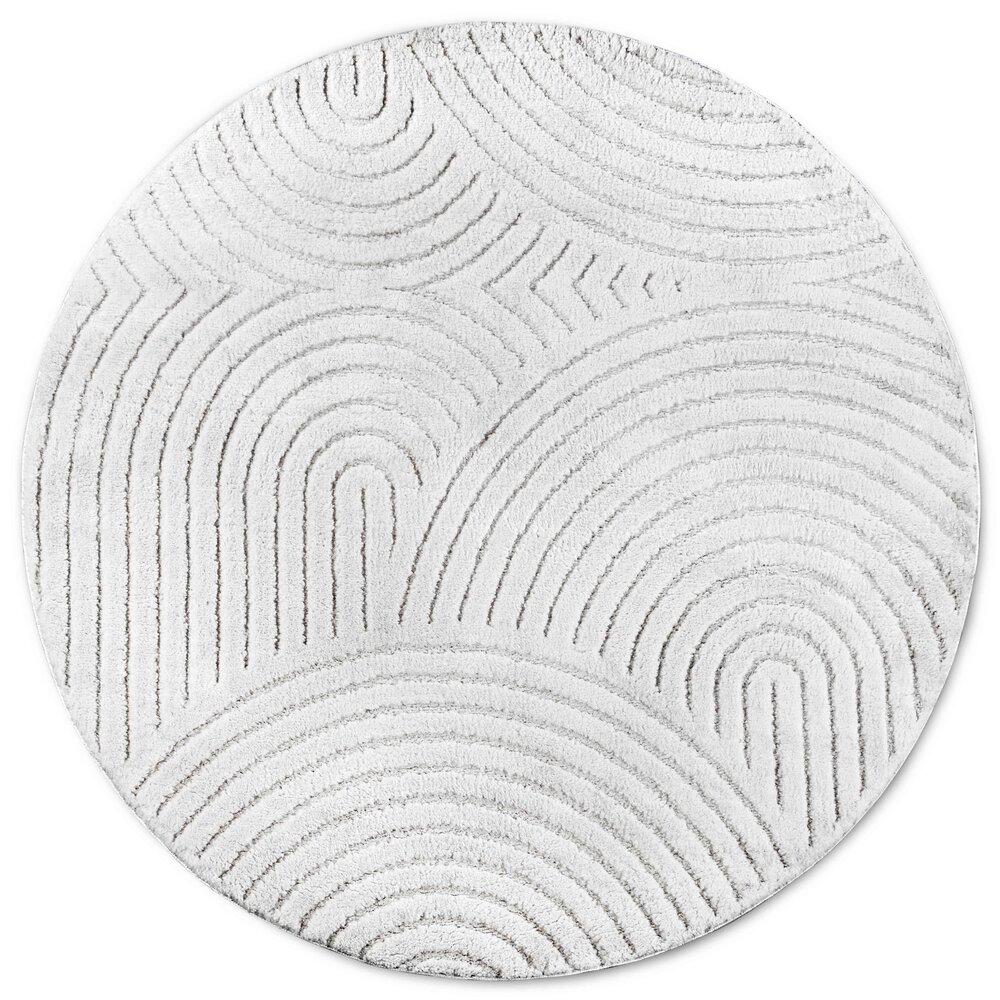 Rond Japandi vloerkleed - Panglao Crème Rond Japandi vloerkleed - Panglao Crème