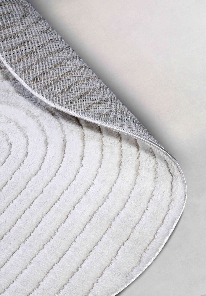 Rond Japandi vloerkleed - Panglao Crème Rond Japandi vloerkleed - Panglao Crème