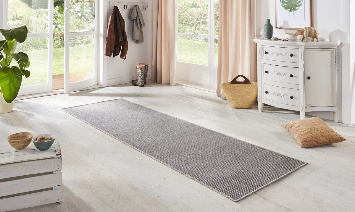 Binnen- en buitenloper - Sisal-look Grijs