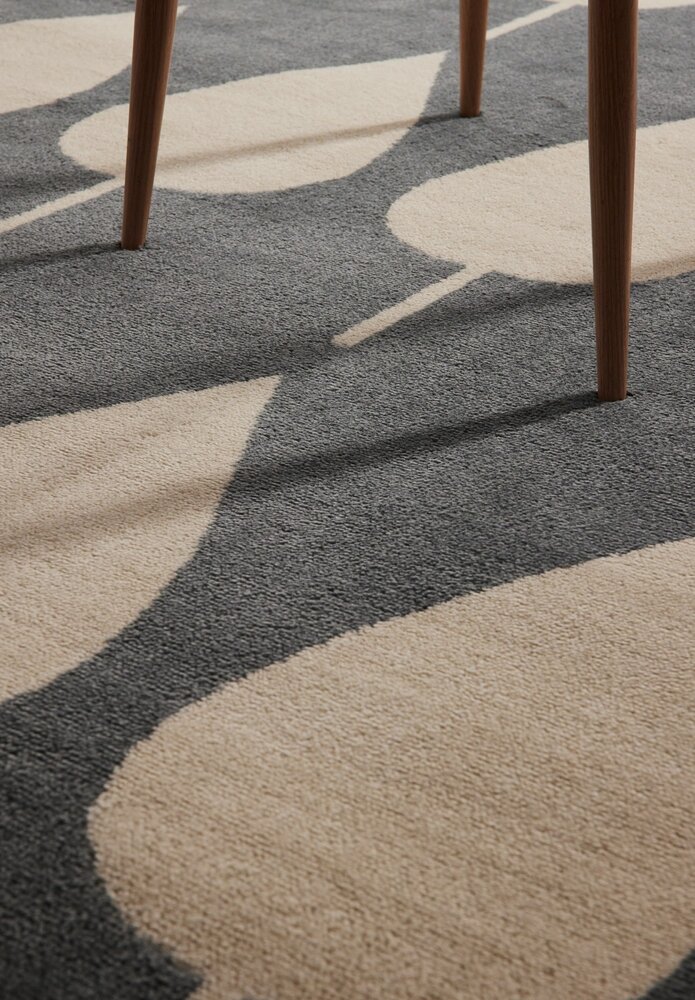 Kindervloerkleed - Lovely Leaves Blauw/Beige Kindervloerkleed - Lovely Leaves Blauw/Beige