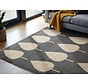 Kindervloerkleed - Lovely Leaves Blauw/Beige