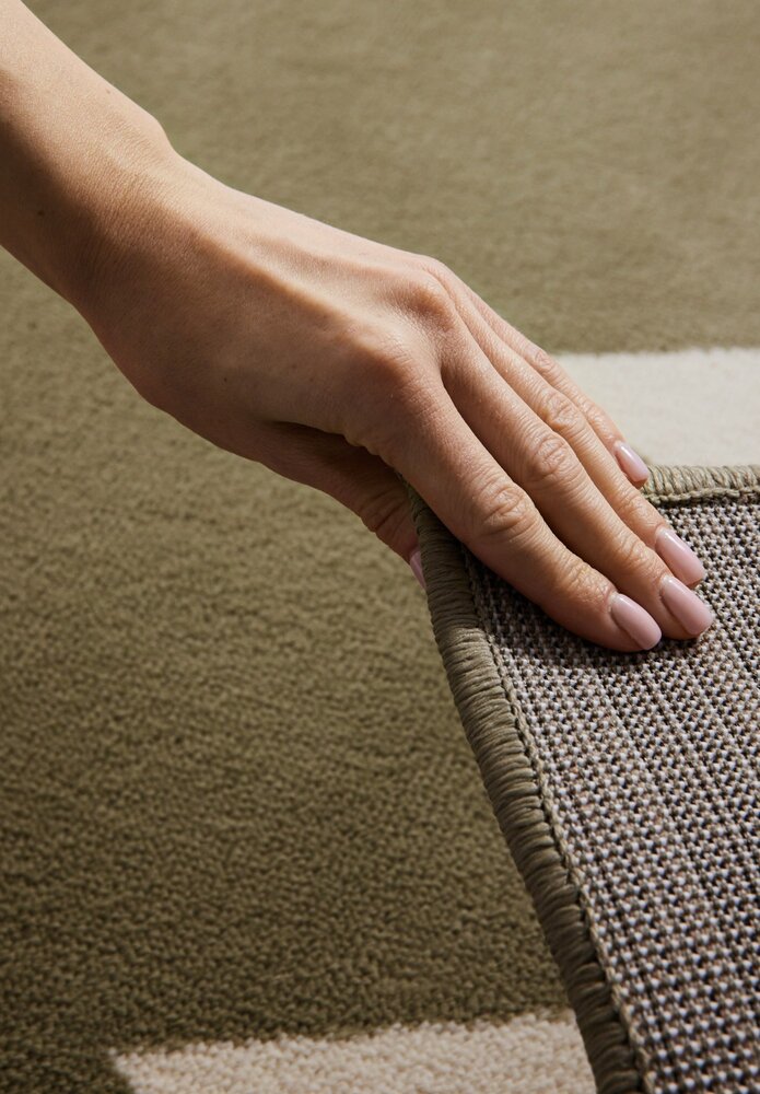 Kindervloerkleed - Lovely Leaves Groen/Beige Kindervloerkleed - Lovely Leaves Groen/Beige