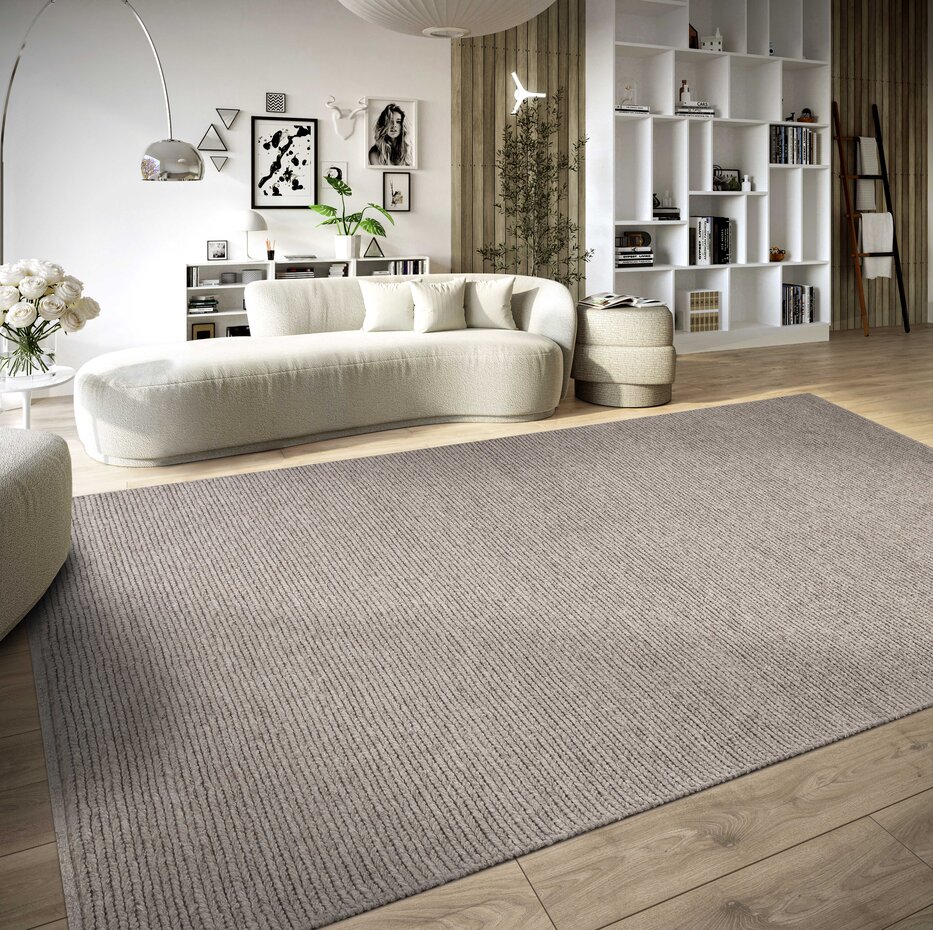 Wollen vloerkleed - Francois Linen/Beige