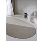 Ovaal wollen vloerkleed - Francois Linen/Beige