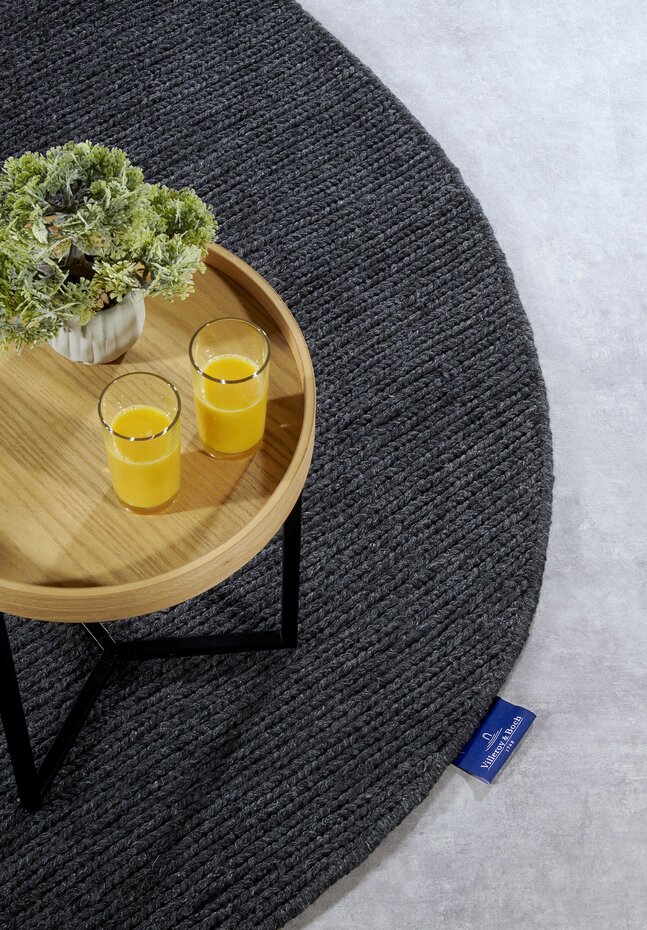 Ovaal wollen vloerkleed - Francois Antraciet Ovaal wollen vloerkleed - Francois Antraciet