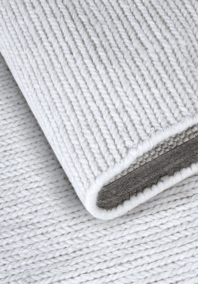 Ovaal wollen vloerkleed - Francois Wit/Crème Ovaal wollen vloerkleed - Francois Wit/Crème