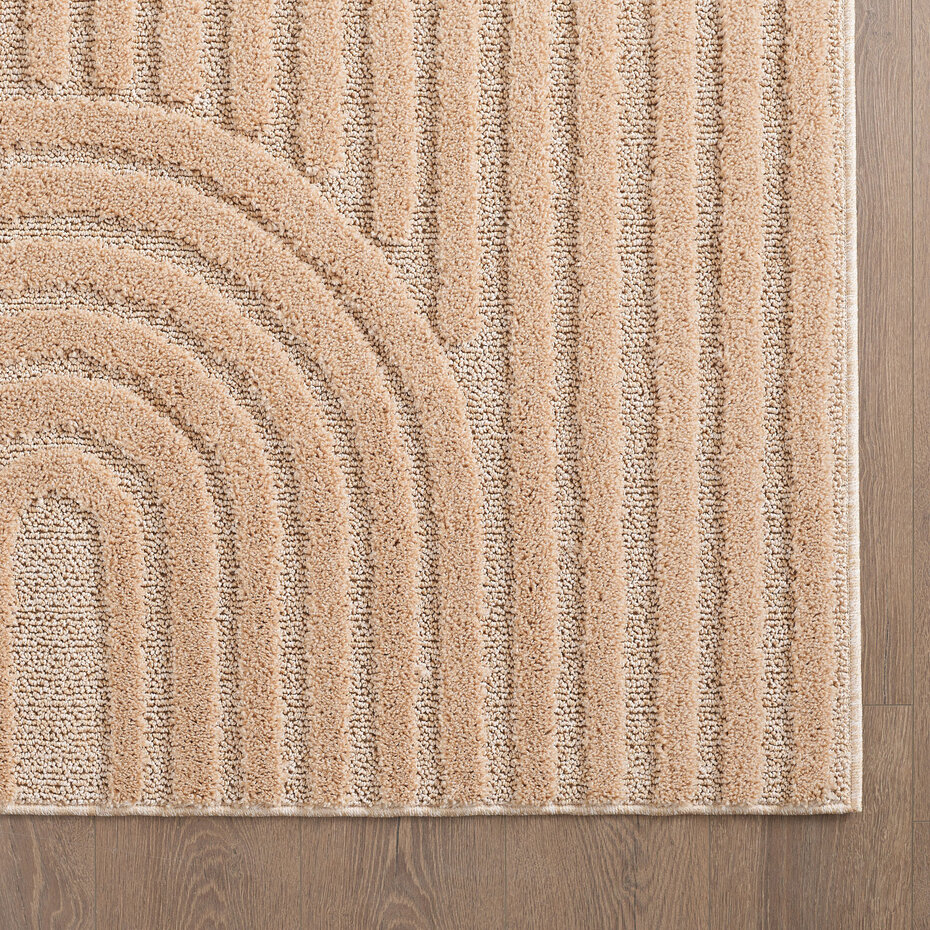 Rond Japandi vloerkleed - Arte Roze