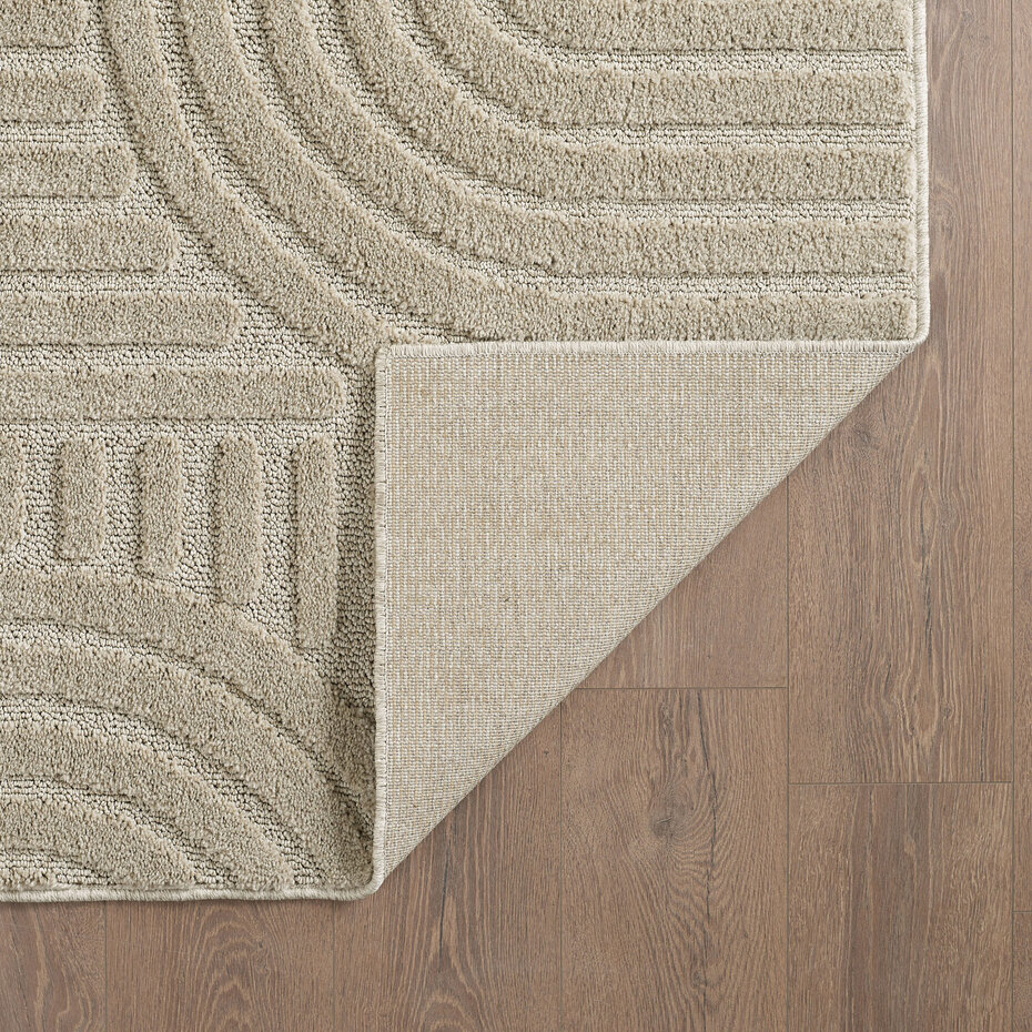 Rond Japandi vloerkleed - Arte Beige