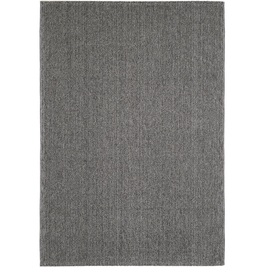 Laagpolig vloerkleed - Gevlochten - Handgeweven Look - Grijs Laagpolig vloerkleed - Gevlochten - Handgeweven Look - Grijs