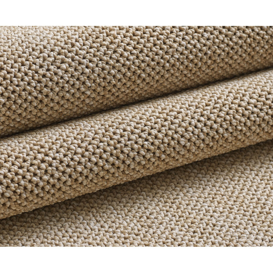 Rond Laagpolig vloerkleed - Gevlochten - Handgeweven Look - Beige Rond Laagpolig vloerkleed - Gevlochten - Handgeweven Look - Beige