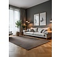 Elle Decoration - Perles laagpolig vloerkleed - Creme / Antraciet