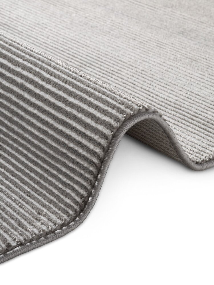 Gestreept vloerkleed - Perles Antraciet/Crème Gestreept vloerkleed - Perles Antraciet/Crème