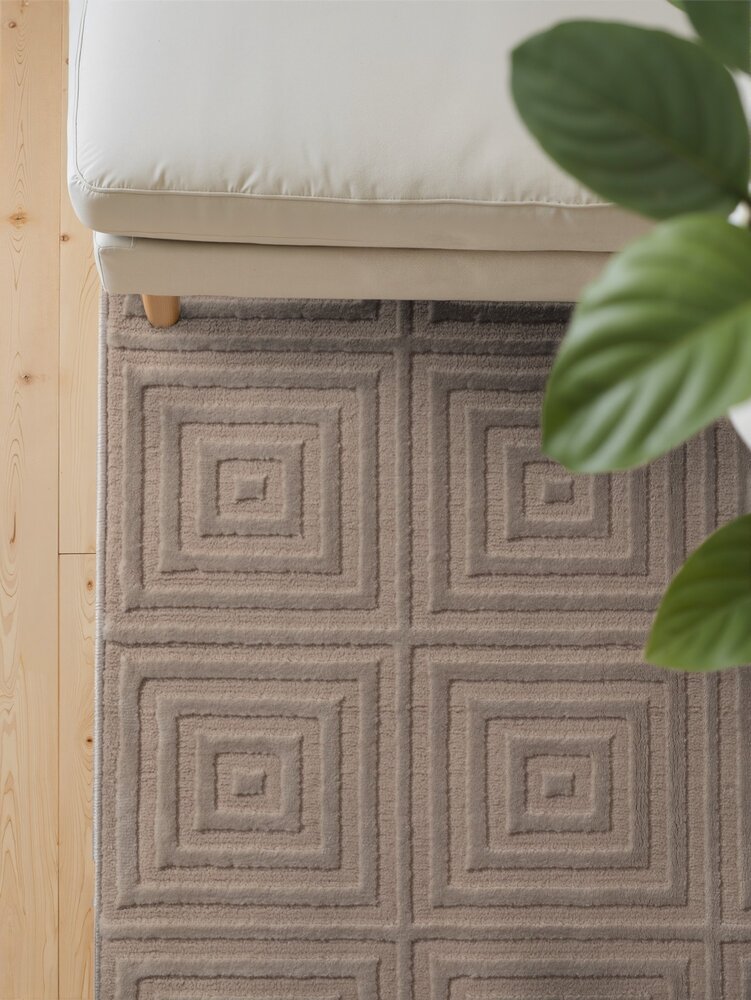 Geometrisch vloerkleed - Perles Tourmaline Beige