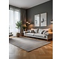 Elle Decoration - Perles laagpolig vloerkleed - Creme / Grijs