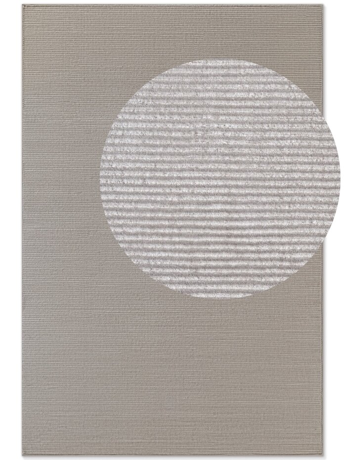 Elle Decoration - Perles laagpolig vloerkleed - Creme / Grijs Elle Decoration - Perles laagpolig vloerkleed - Creme / Grijs