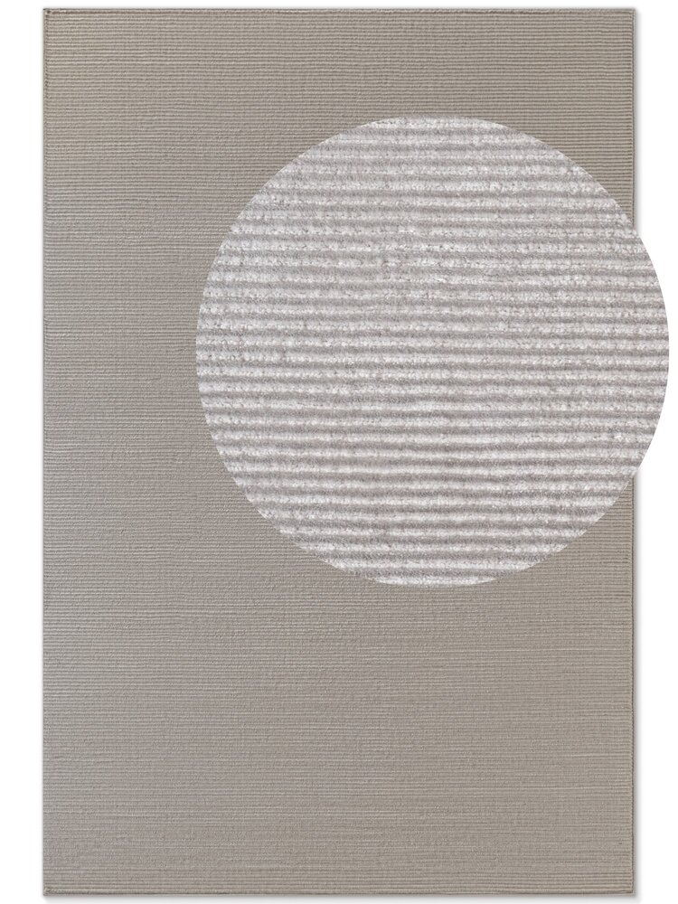 Elle Decoration - Perles laagpolig vloerkleed - Creme / Grijs Elle Decoration - Perles laagpolig vloerkleed - Creme / Grijs