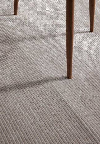 Elle Decoration - Perles laagpolig vloerkleed - Creme / Grijs